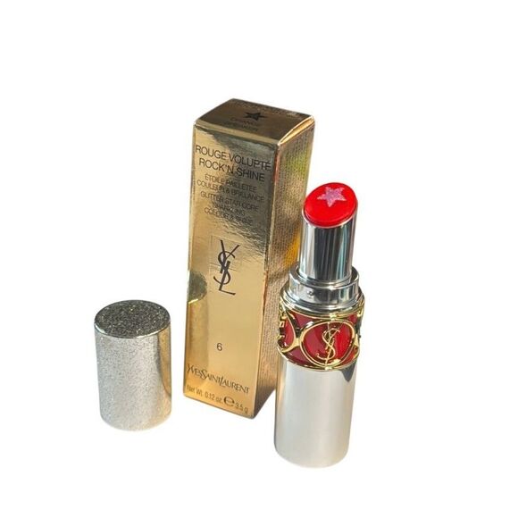 YSL Yves Saint Laurent Rock’N Shine Lipstick 6-Orange Speaker - Picture 2 of 6